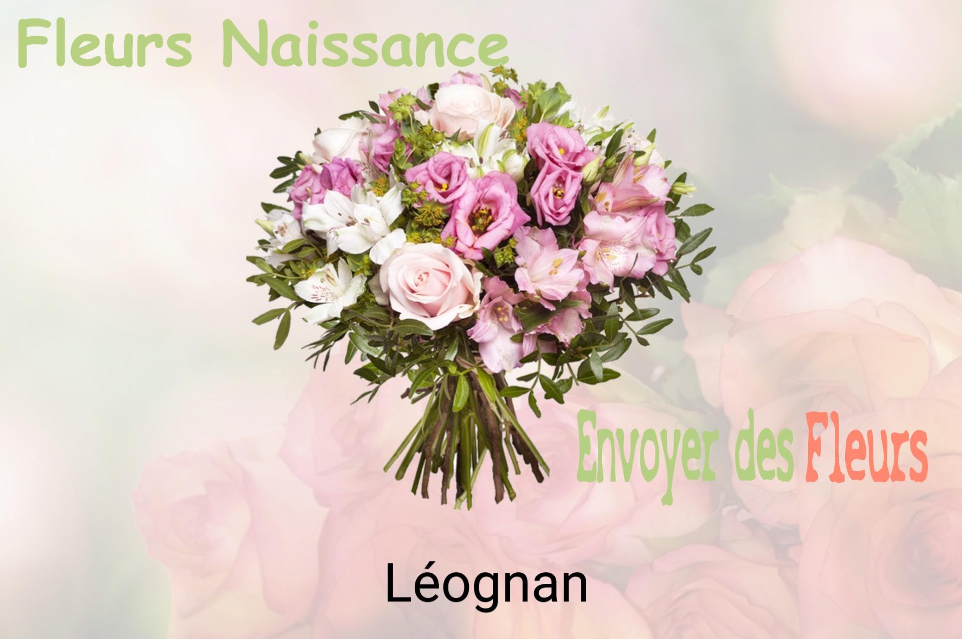 Bouquet de fleurs de naissance livré à Léognan